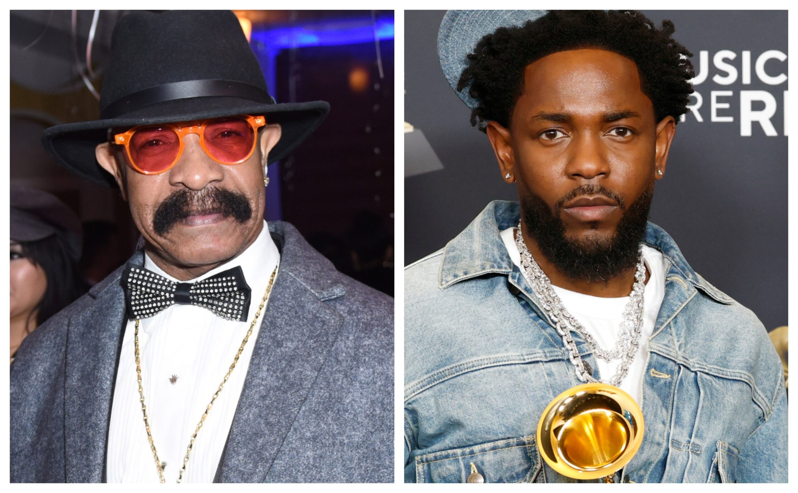 Dennis Graham, left; Kendrick Lamar. Photo: Getty Images Vivien Killilea for The h.wood Group; Frazer Harrison