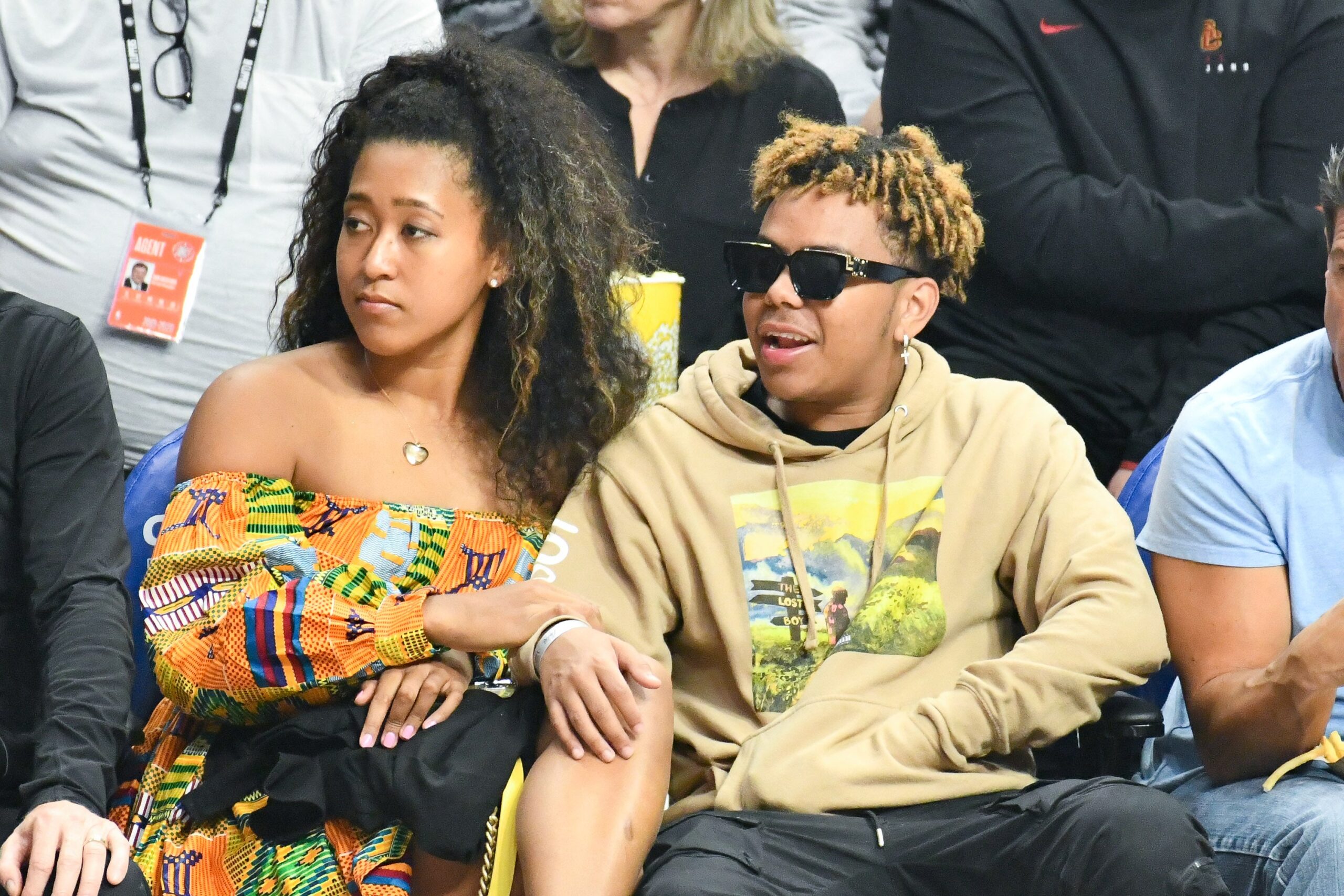 Naomi Osaka and YBN Cordae attend a basketball game between the Los Angeles Clippers and the Washington Wizards at Staples Center on December 01, 2019 in Los Angeles, California. Photo: Getty Images Allen Berezovsky