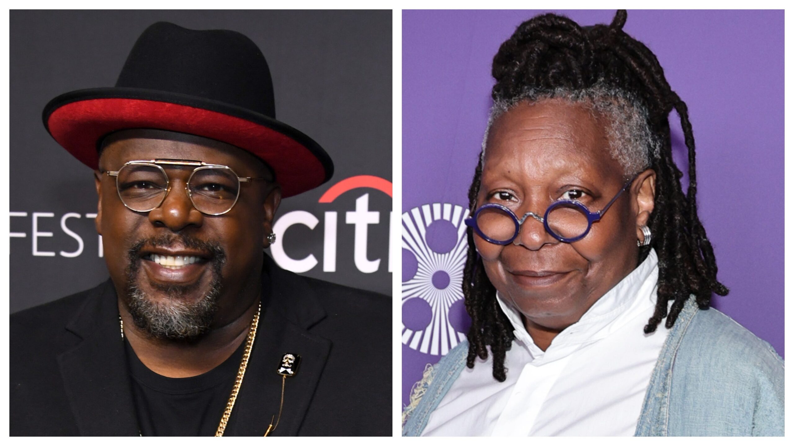 Cedric the Entertainer, right; Whoopi Goldberg. Photo: Getty Images Jon Kopaloff/ Jamie McCarthy for FLC