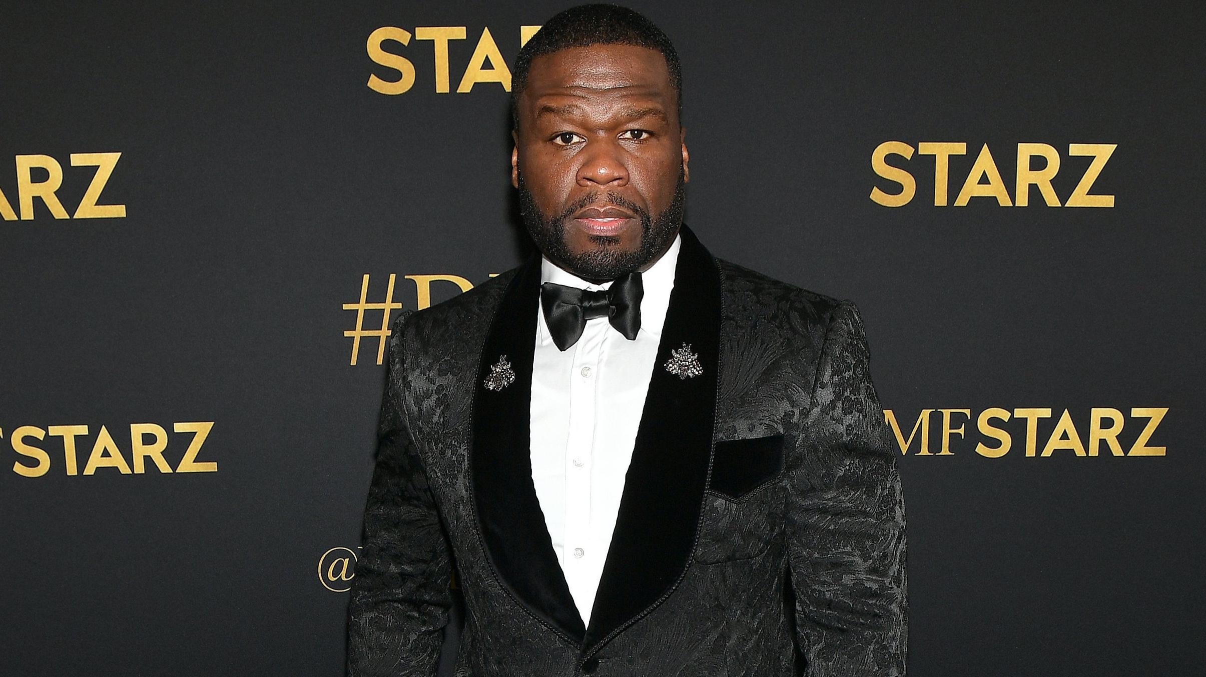 50 Cent attends the BMF world premiere screening and concert at Cellairis Amphitheatre at Lakewood on September 23, 2021 in Atlanta, Georgia. Photo: Getty Images Paras Griffin for STARZ