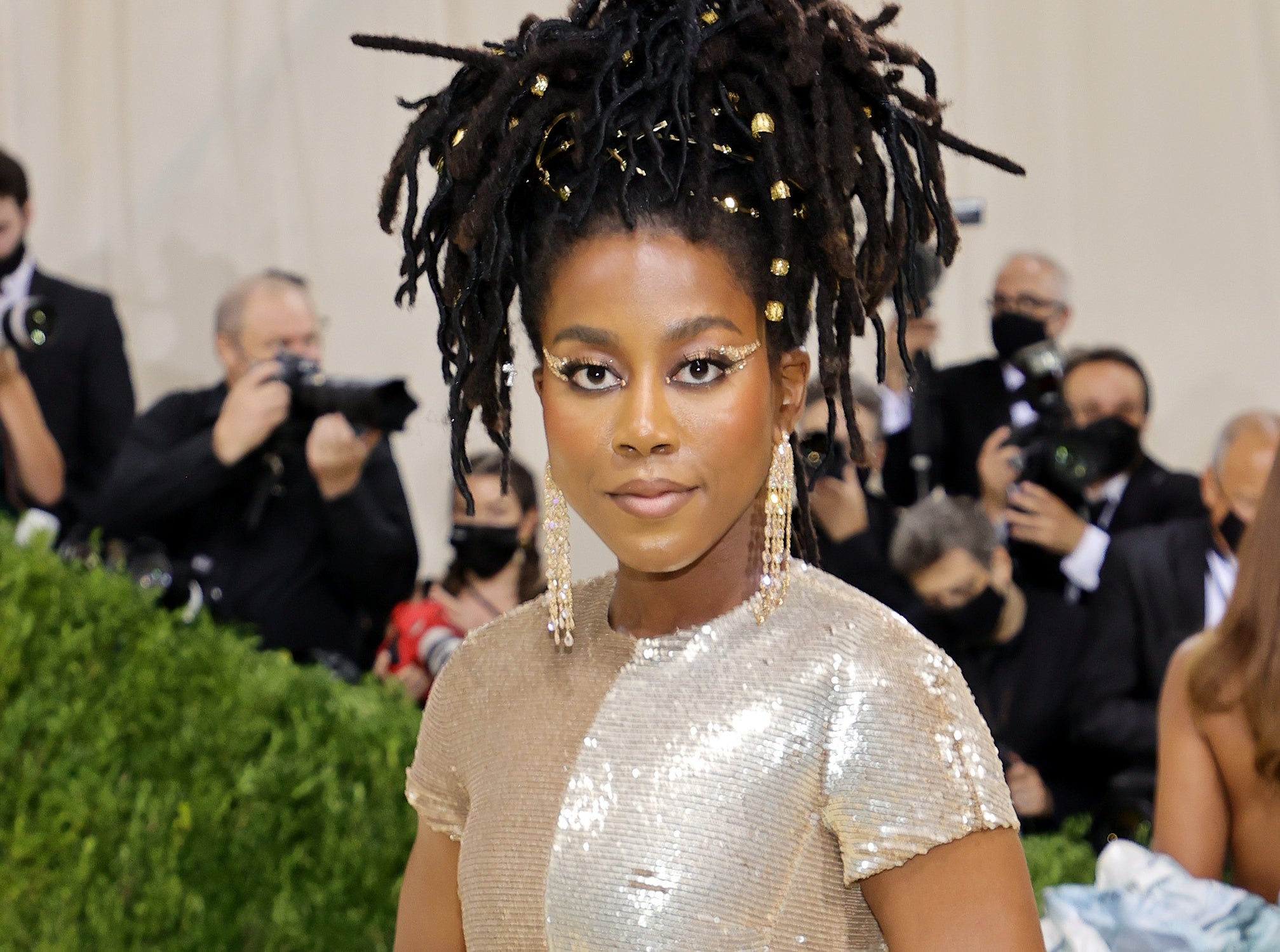 NEW YORK, NEW YORK - SEPTEMBER 13: Tomi Adeyemi attends The 2021 Met Gala Celebrating In America: A Lexicon Of Fashion at Metropolitan Museum of Art on September 13, 2021 in New York City. (Photo by Mike Coppola/Getty Images) Photo: Getty Images Mike Coppola