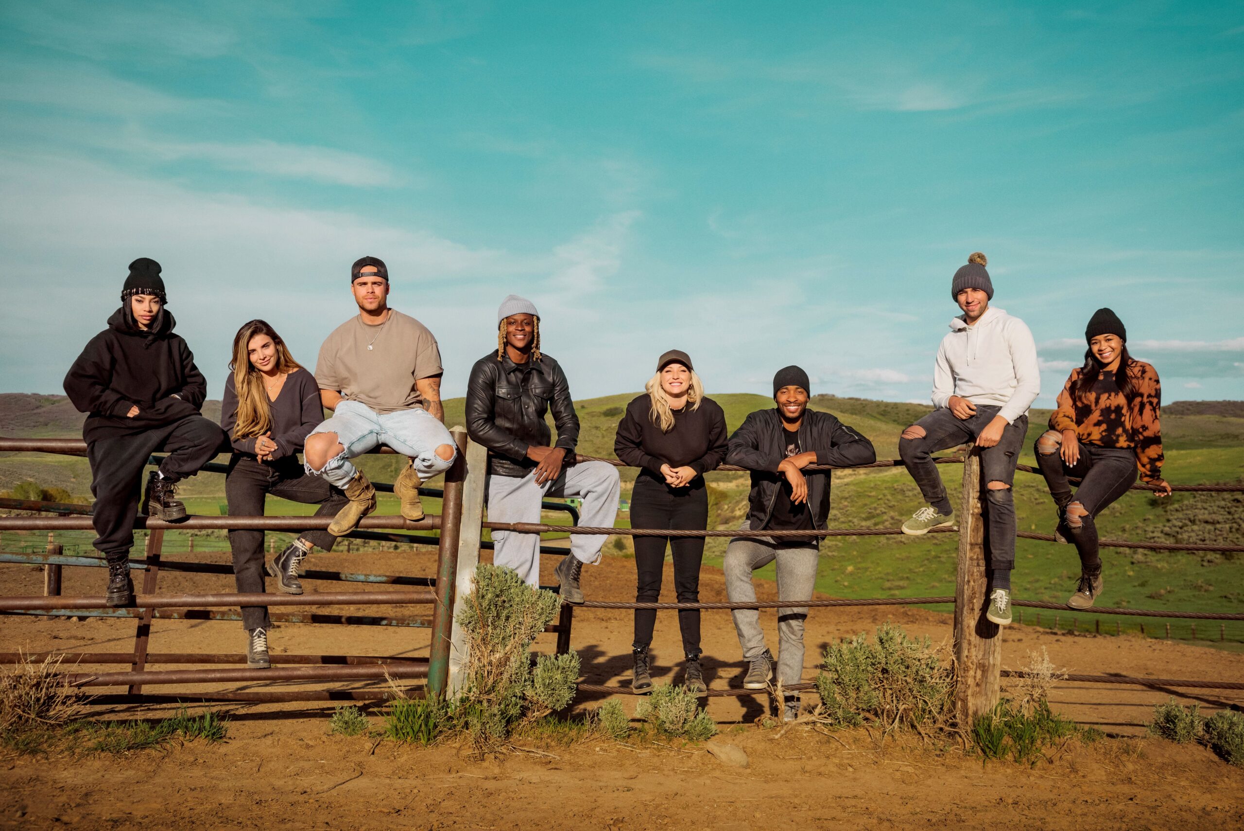 The cast of Relatively Famous: Ranch Rules. Photo: Thomas Cooper/E! Entertainment