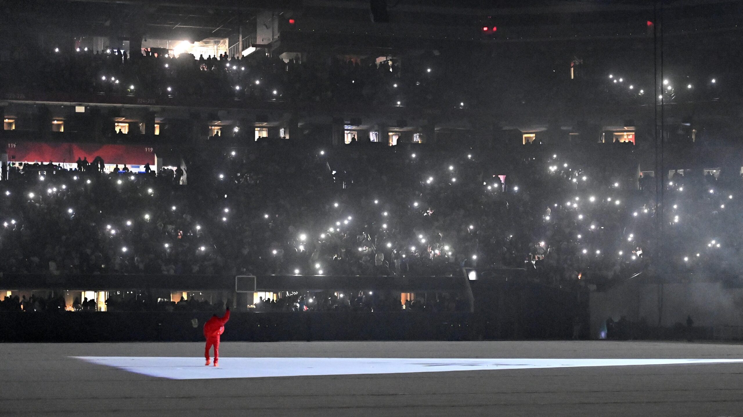 Kanye West is seen at ‘DONDA by Kanye West’ listening event on July 22, 2021. Photo: Getty Images Paras Griffin