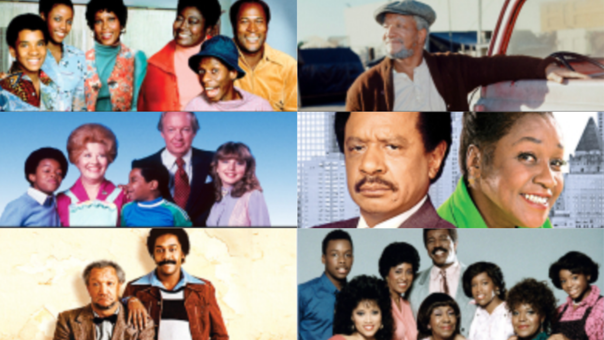 Cover art for Good Times, Sanford, Diff’rent Strokes, The Jeffersons, Sanford and Son, 227. Image: Courtesy of Prime Video/IMDb TV