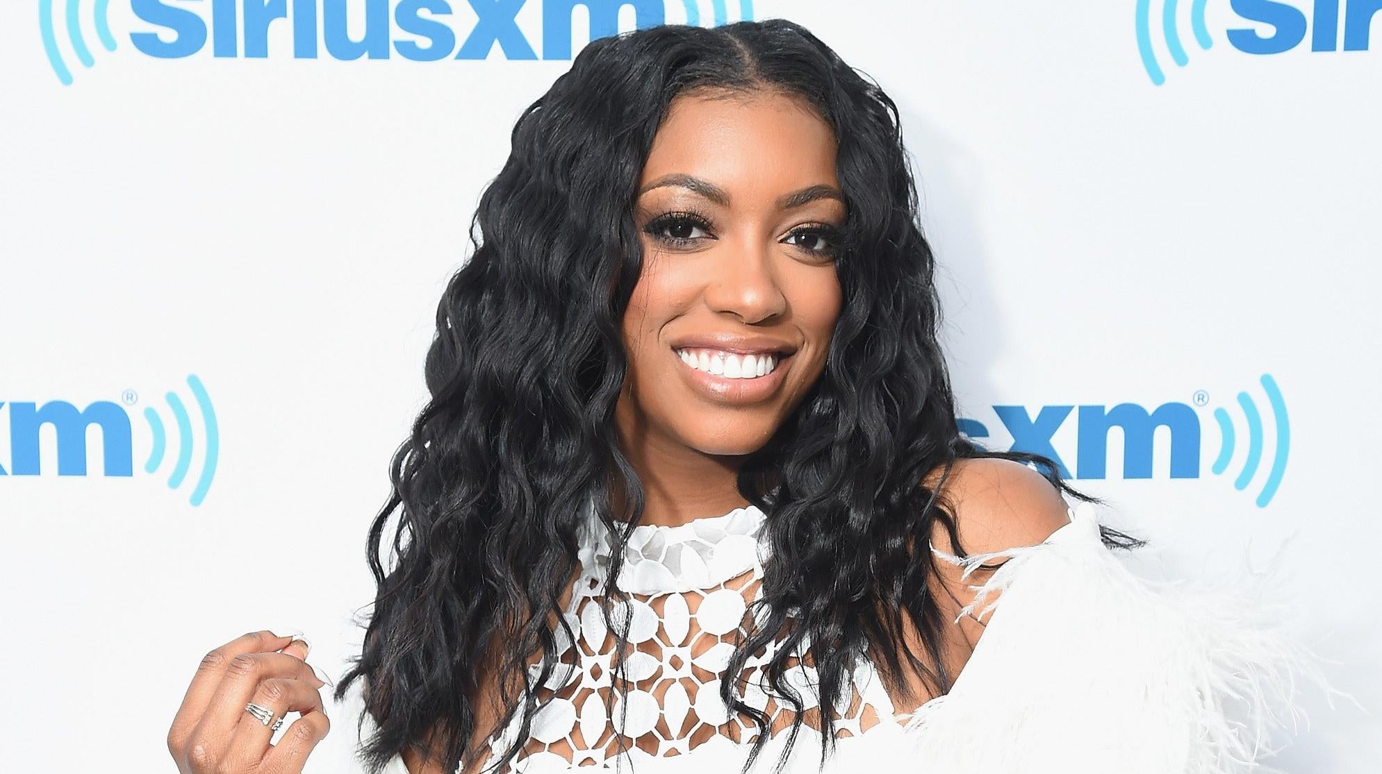 Porsha Williams visits SiriusXM Studios on January 13, 2017 in New York City. Photo: Getty Images Michael Loccisano